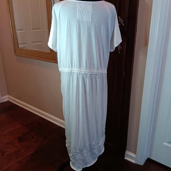 Johnny Was midi embroidered dress with drawstring in womens size 2X - Picture 3 of 7